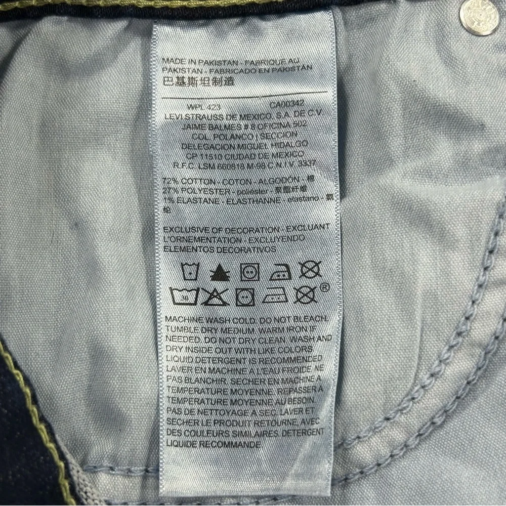 NWT Levi's Denizen Jeggings Size 16/17 - Picture 9 of 12